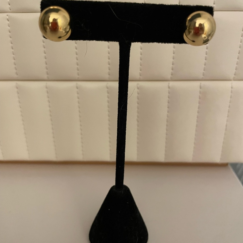 J. Crew Gold Ball Earrings